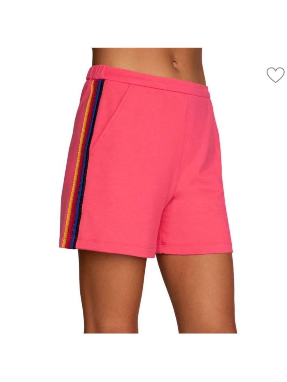 Trina Turk NWT Emmy Short Pink Shorts with Colorful Side Stripe